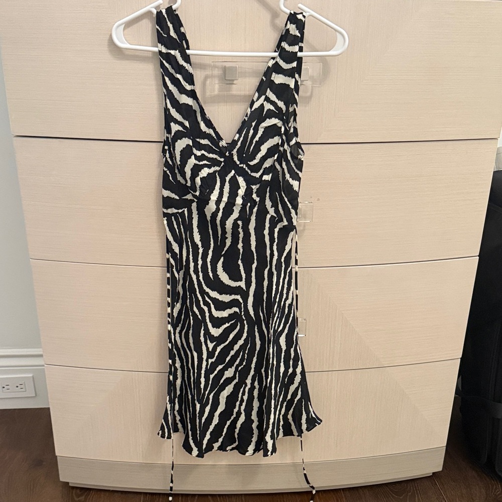 Realisation par IsabellaZebra Print Sleeveless Dress xs worn once $200 SOLD OUT